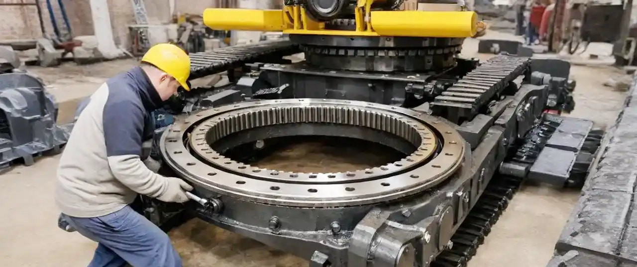 Installation Of Excavator Slewing Bearings